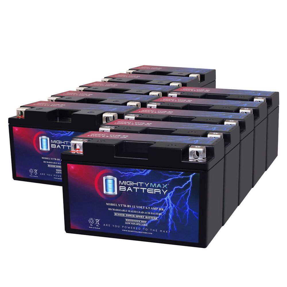YT7B-BS -12-Volt 6.5 AH, 110 CCA, Rechargeable Maintenance Free SLA AGM Motorcycle Battery (10) price history on PriceWatchPro