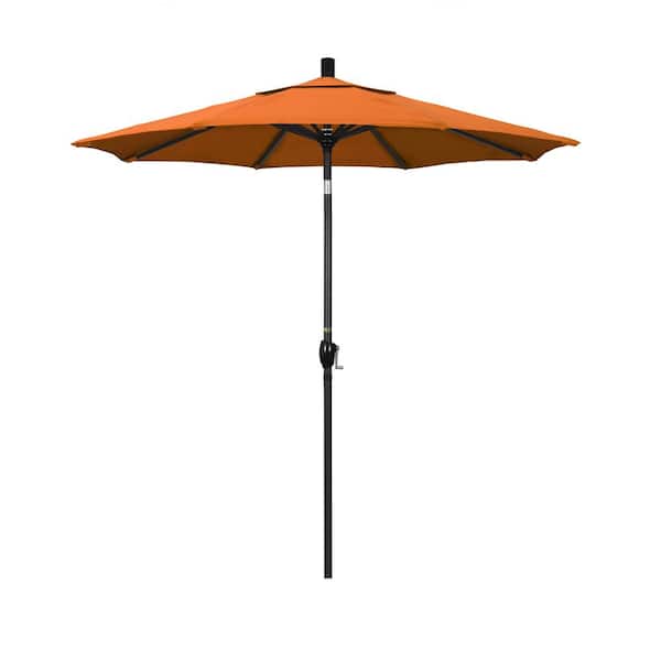 California Umbrella 7-1/2 ft. Aluminum Push Tilt Patio Market Umbrella in Tuscan Pacifica