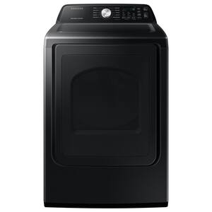 7.4 cu. ft. Vented Gas Dryer with Sensor Dry in Brushed Black