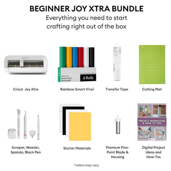 Cricut Joy Xtra Die Cutting Machine Bundle with Smart Vinyl