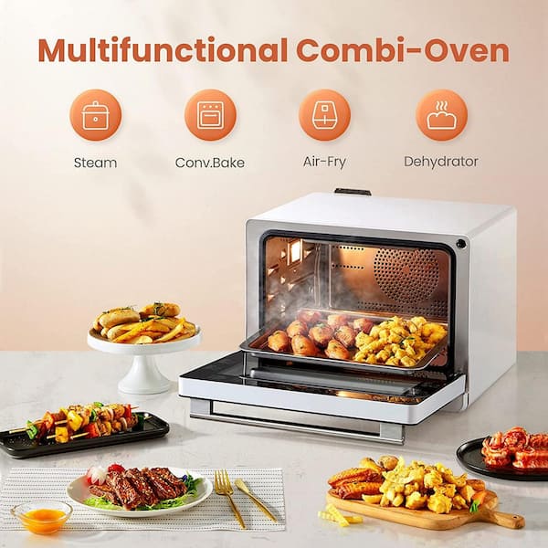 Steam Air Fryer Toaster Oven Combo, 26 QT Steam Convection Oven, 6 Slice  Toast, Stainless Steel