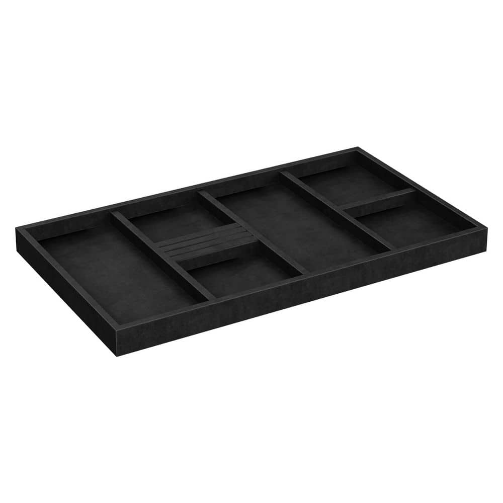 ClosetMaid Style+ 22 W Black Velvet Jewelry Tray 2199 The