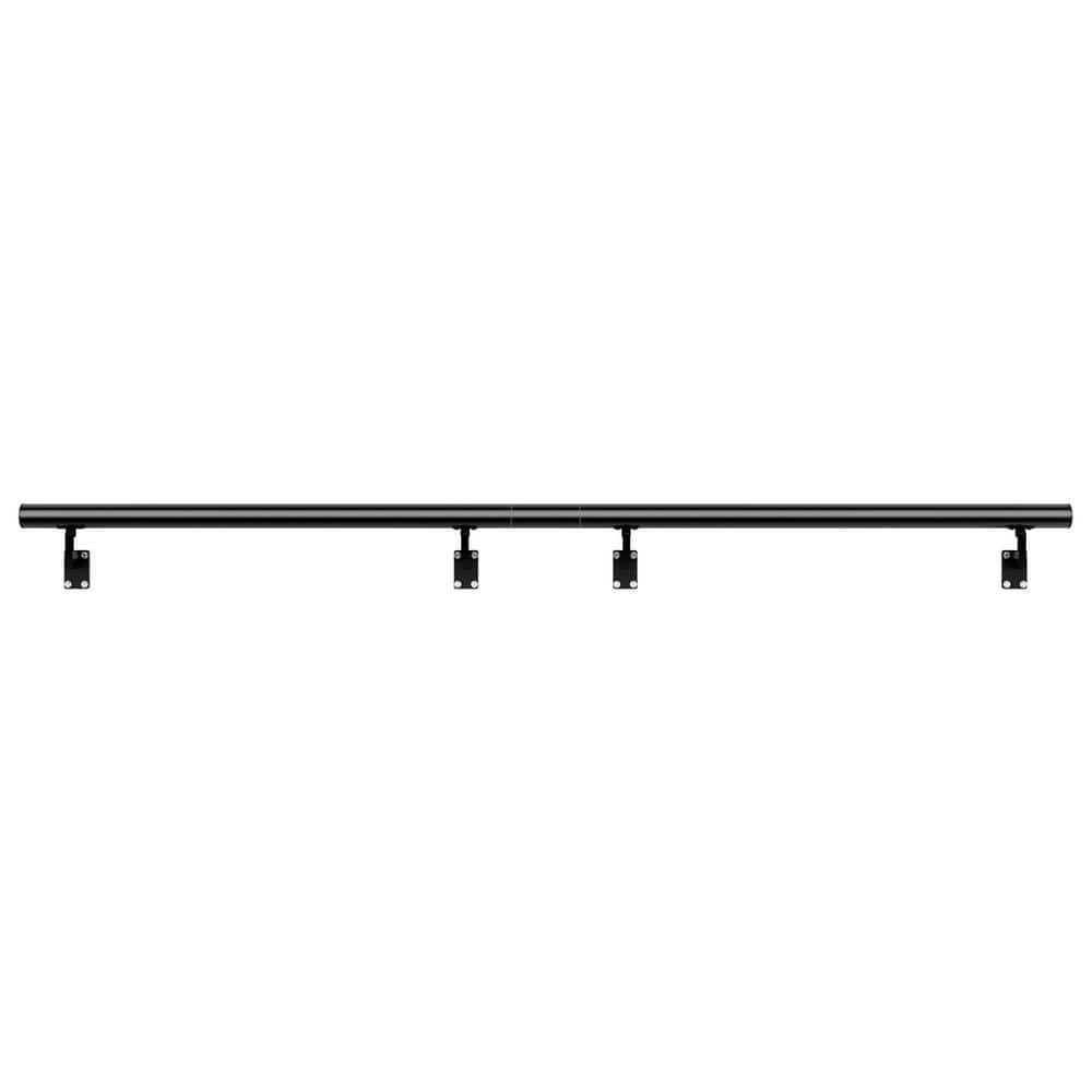 Wall Mount Handrail 7 in. H x 2.76 in. W Black Aluminum Alloy Stair Railing Kit Thickened Hand Rail price history on PriceWatchPro