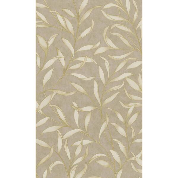 Walls Republic Yellow Twigs Leaves Floral Printed NonWoven Paper Paste