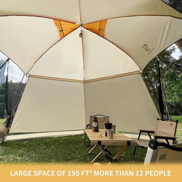 Screen House Khaki 15 ft. x 13 ft. Mosquito Tent UPF 50+ Canopy
