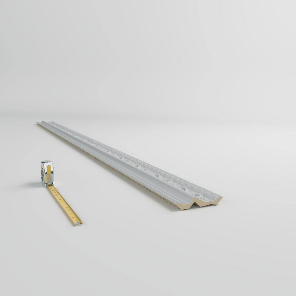 Madeline 96 in. Polyurethane Crown Moulding with Intricate Patterns