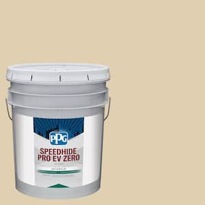 Speedhide Pro EV Zero 5 gal. PPG1086-3 Almond Cream Semi-Gloss Interior Paint