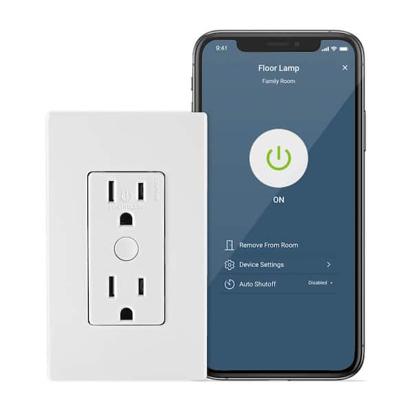 Leviton Decora Smart Wi-Fi Tamper Resistant 15A Duplex Outlet (2nd Gen) Works with Alexa/Google/HomeKit and Anywhere Companions
