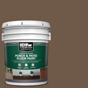 5 gal. #N230-7 Rustic Tobacco Low-Lustre Enamel Interior/Exterior Porch and Patio Floor Paint