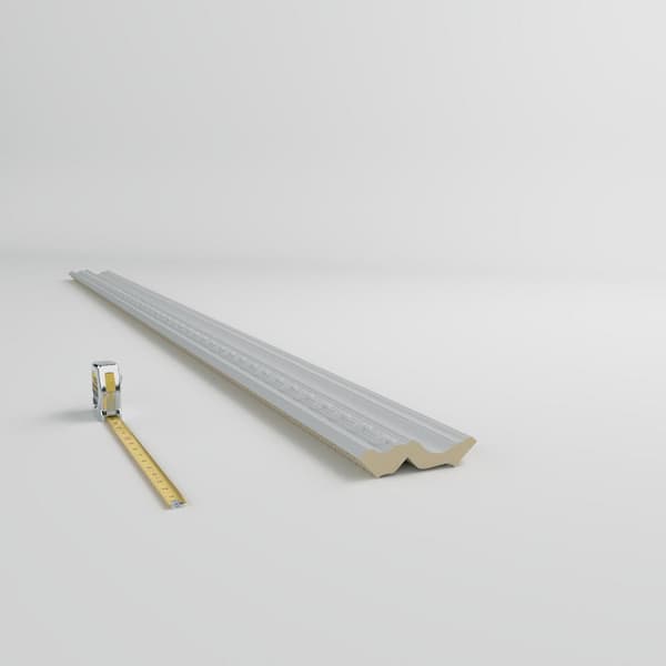 Ekena Millwork Ophelia 4 in. D x 5.75 in. W x 96 in. L Polyurethane Crown Moulding