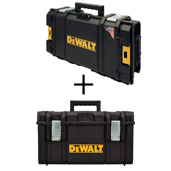 DEWALT TOUGHSYSTEM 22 in. Small Tool Box and TOUGHSYSTEM 22 in. Medium Tool  Box DWST08130W8203H - The Home Depot
