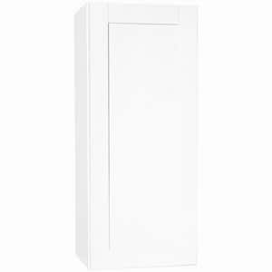 Shaker Satin White Stock Assembled Wall Kitchen Cabinet (18 in. x 42 in. x 12 in.)