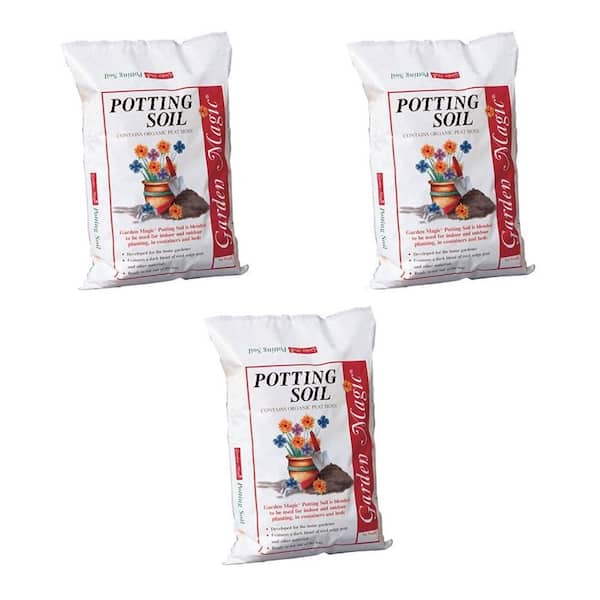 Garden Magic General Purpose Potting Soil Mix, 20 lbs. Bag (3-Pack)