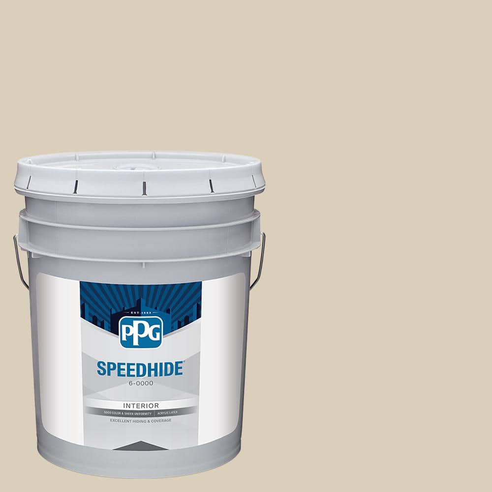 SPEEDHIDE 5 gal. PPG1097-3 Toasted Almond Eggshell Interior Paint ...