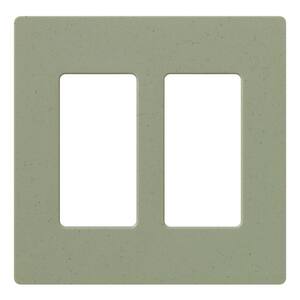 Claro 2 Gang Wall Plate for Decorator/Rocker Switches, Satin, Greenbriar (SC-2-GB) (1-Pack)