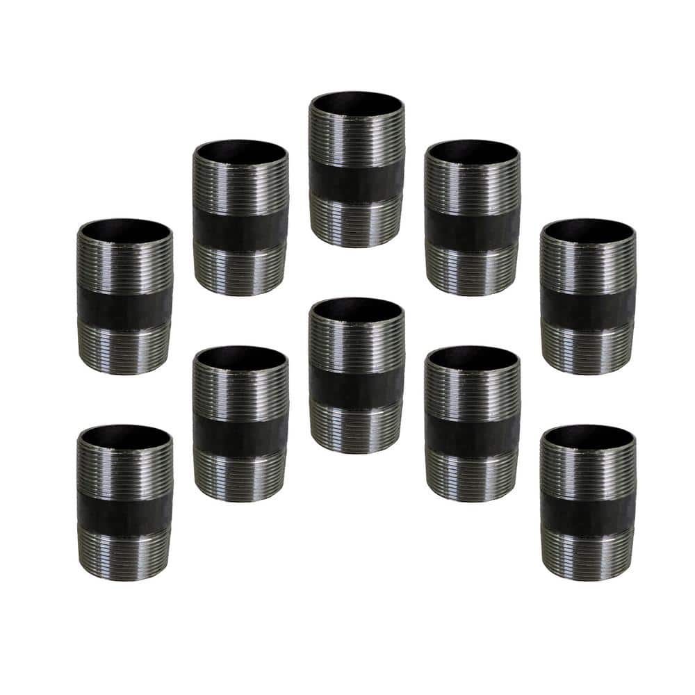Black Steel Pipe, 1-1/2 in. x 2 in. Nipple Fitting (10-Pack) price history on PriceWatchPro