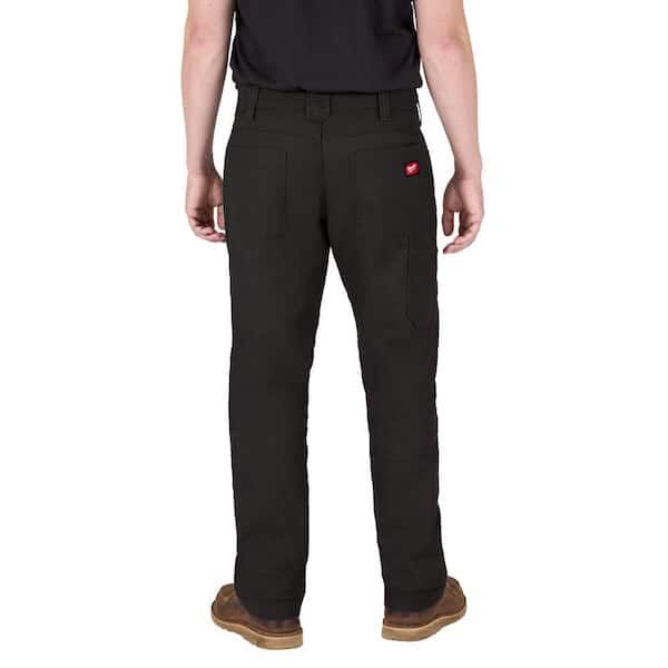 Milwaukee Men's 30 in. x 34 in. Black Cotton/Polyester Work Pants