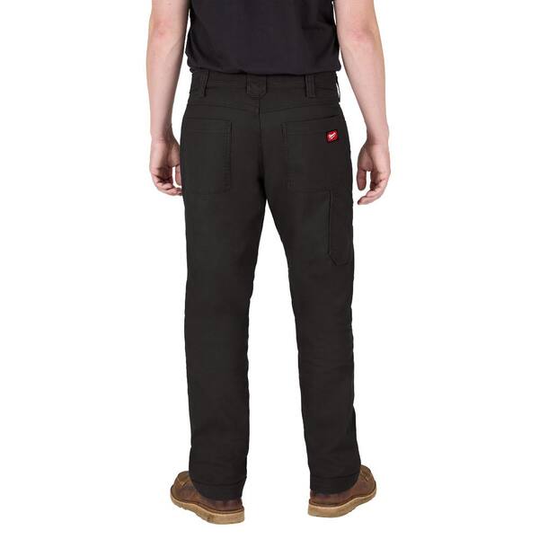 Milwaukee Men's 36 in. x 34 in. Black Cotton/Polyester Work