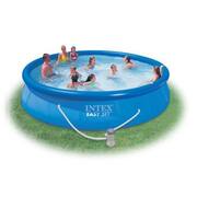 Easy Set 15 ft. Round 33 in. D Inflatable Pool and 530 GPH Filter Pump, 2587 Gallons Capacity