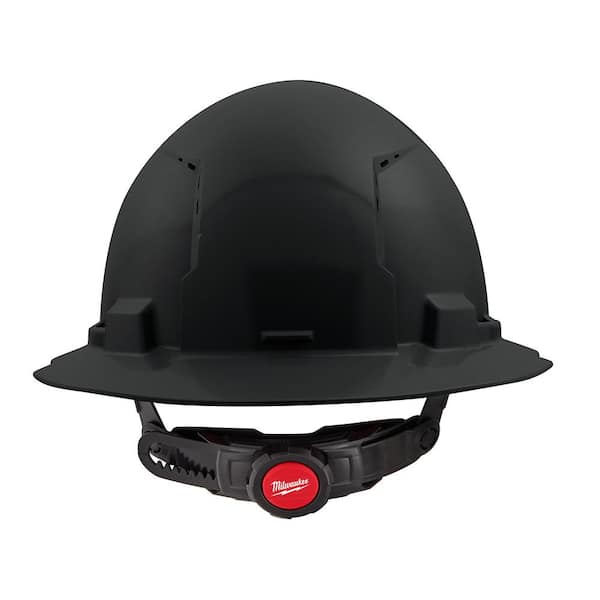 Milwaukee Tool BOLT Black Type 1 Class C Full Brim Vented Hard Hat with  6-Point Ratcheting
