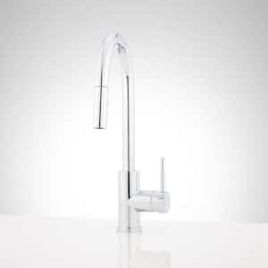 Ravenel Single Handle Pull Down Sprayer Kitchen Faucet in Chrome