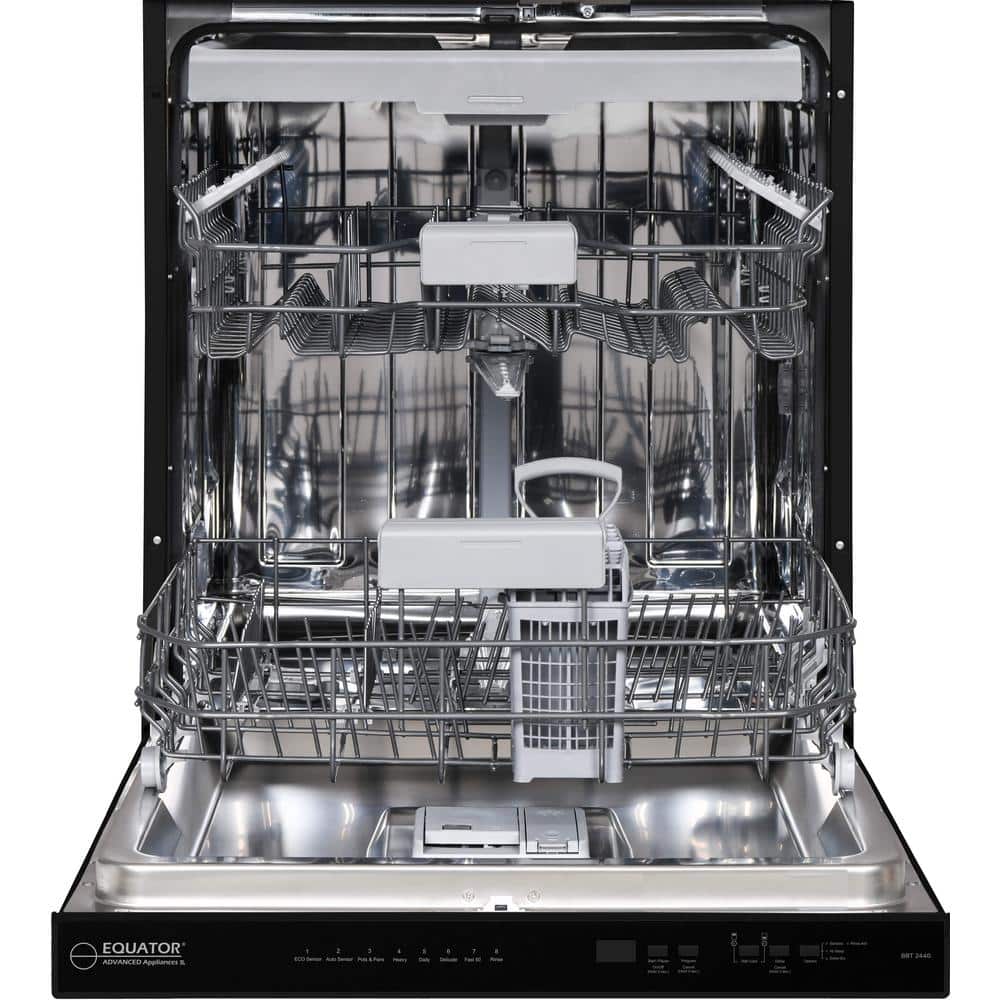 Black 24-Inch Energy Star Top Control Dishwasher