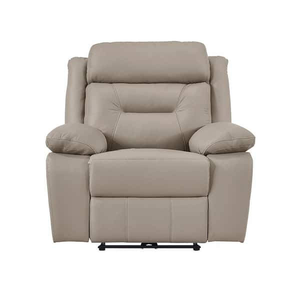 Lazzara Emillia Latte Leather Power Reclining Chair 9629LTE-1PW