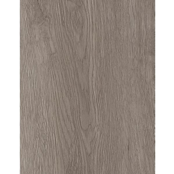 TrafficMaster Taupe Oak 4 MIL x 6 in. W x 36 in. L Peel and Stick Water Resistant Luxury Vinyl Plank Flooring (36 sqft/case)