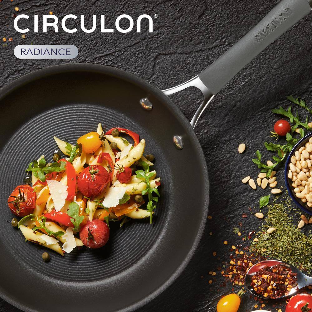 Circulon Radiance Gray Hard-Anodized Nonstick Frying Pan Set, 3-Piece