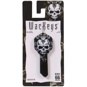 #66 Black Skull Key Blank