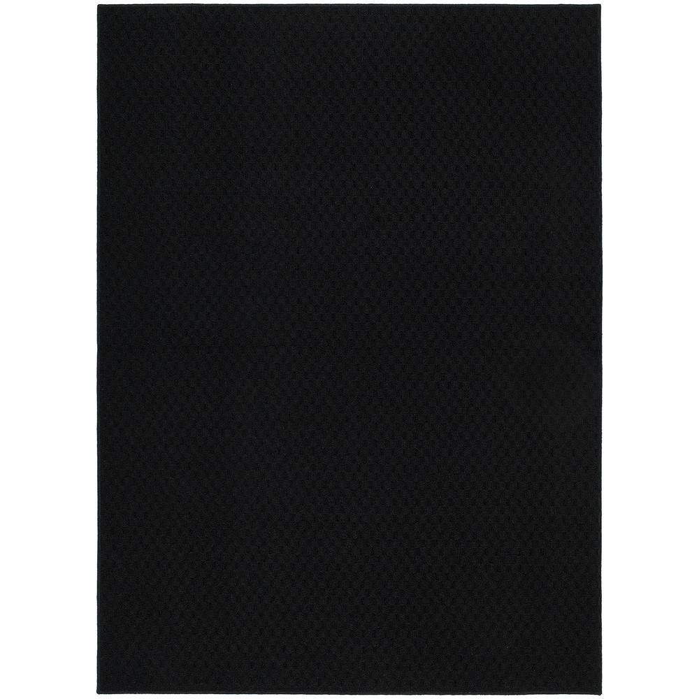 Garland Rug Town Square 8 Ft. x 10 Ft. Skid Resistant Large Area Rug Black