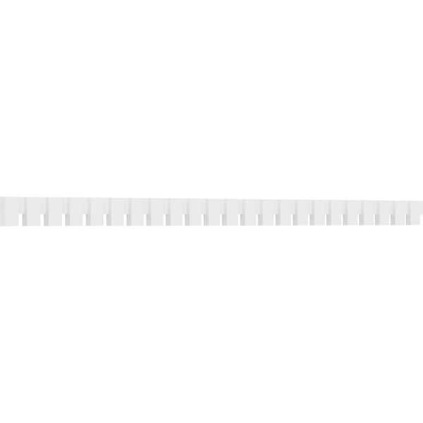 1 in. x 92 in. x 4 in. Architectural Grade PVC Wilson Dentil Block Trim Moulding