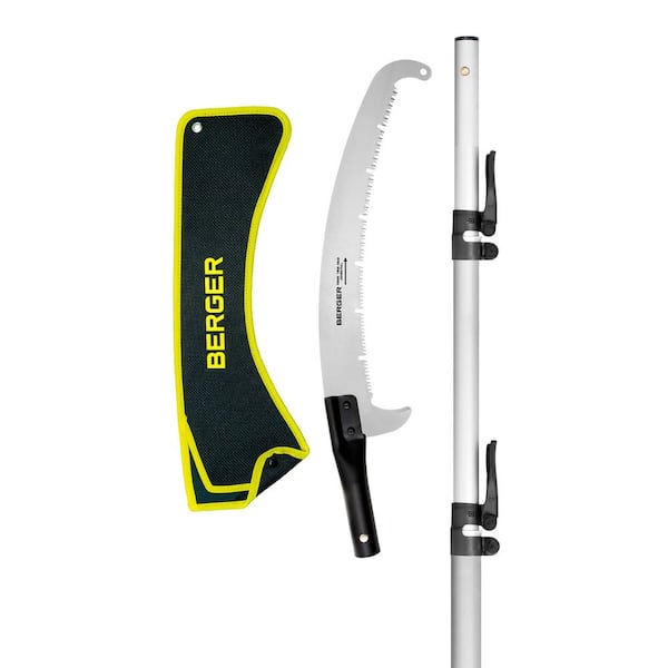 Berger Professional Grade Arboricide Telescopic Pole Saw, 5.7 ft., 15.2 ft. Extendable Length 15. 7 in. Arboricide Saw Blade