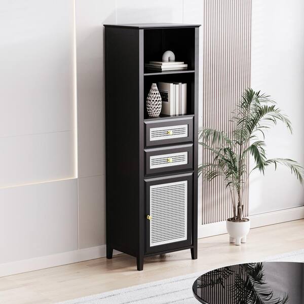 46 Computer Desk with A Storage Cabinet Gray - EveryRoom