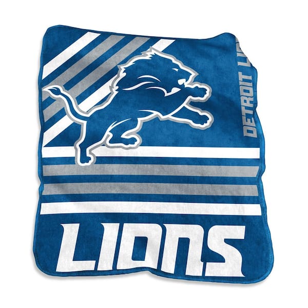 logobrands Detriot Lions Multi-Colored Raschel Throw