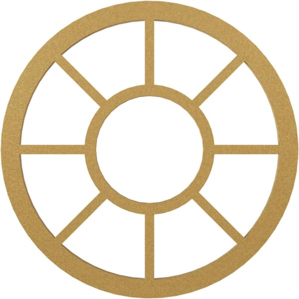 Ekena Millwork 1 in. x 36 in. x 36 in. Grace Architectural Grade PVC Peirced Ceiling Medallion