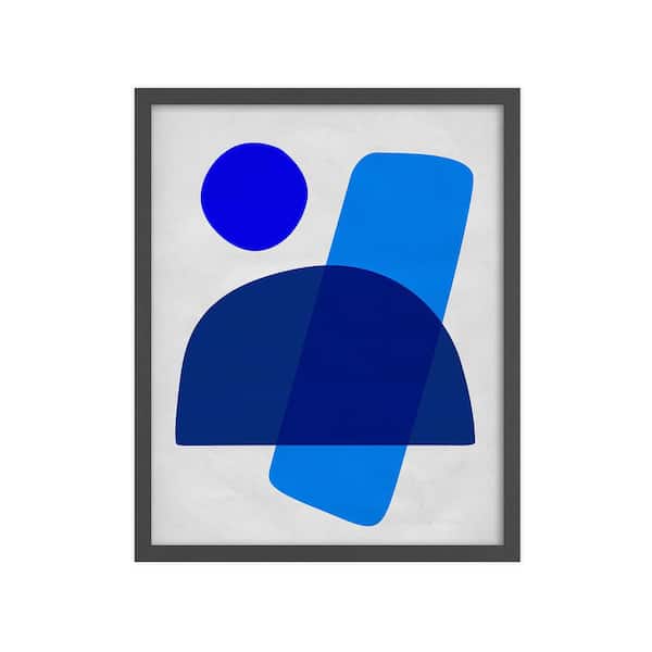 Unbranded Abstract Nature Shapes Framed Abstract Art Print 42 in. x 34 in.
