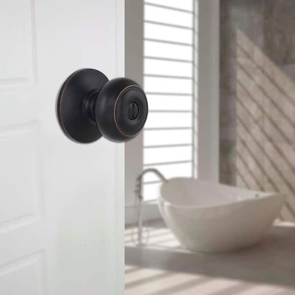 Hartford Aged Bronze Bed/Bath Door Knob Contractor Pack