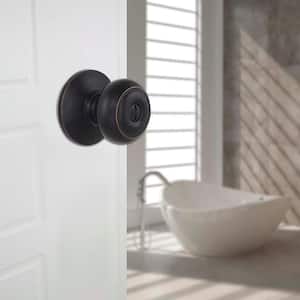 Hartford Aged Bronze Bed/Bath Privacy Door Knob (10-Pack)
