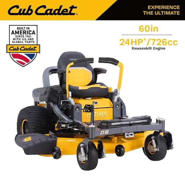 Ultima Z3 60in. Fabricated Deck 24HP V-Twin Kawasaki FR Series Engine Gas Zero Turn Lawn Mower w/Front Wheel Suspension