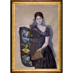 Portrait of Olga in the Armchair by Pablo Picasso Athenian Gold Framed People Oil Painting Art Print 29 in. x 41 in.