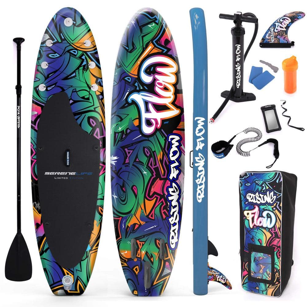 Wide Non-Slip 126 in. PVC Inflatable Paddleboard with Accessories price history on PriceWatchPro