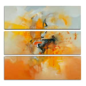 Unframed Abstract IV 3-Piece Art Print 2in. x 10in .