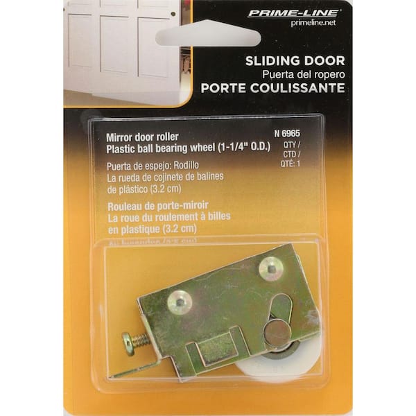 Prime-Line 1-1/4 in. Steel Housing with Nylon Ball Bearing Roller