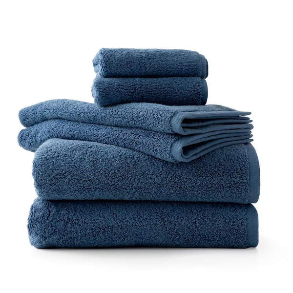 Linenspa Essentials 6Piece Blue Luxury Cotton Towel Set