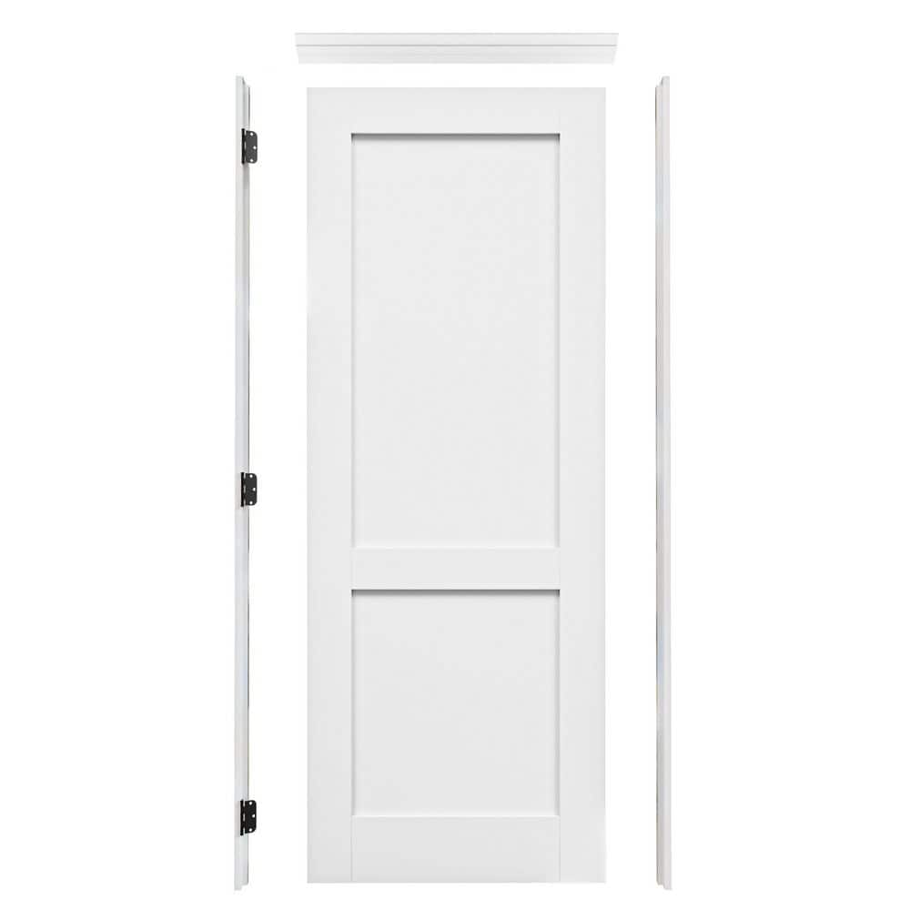 30 in. x 80 in. Right-Handed 2-Panled Blank Primed Solid Core Wood Single Prehung Interior Door + Quick Assemble Jamb price history on PriceWatchPro