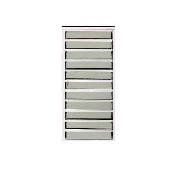 Air Master Windows and Doors 24 in. x 58.75 in. Master View Louver Awning Aluminum Window in White