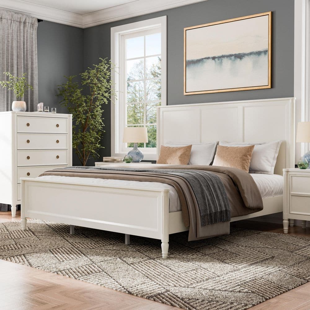 洋書 English Furniture Furniture of America Vaiz Modern 60-inch Metal 3-Drawer