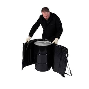 Insulated 15-Gal. Drum Heating Blanket - Barrel Heater, Fixed Temp 100°F, Freeze Protection, Process Heating