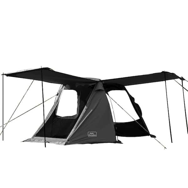 Unbranded Black Vehicle SUV Car Tent, Tailgate Shade Awning Tent for Camping, Picnic, Travelling